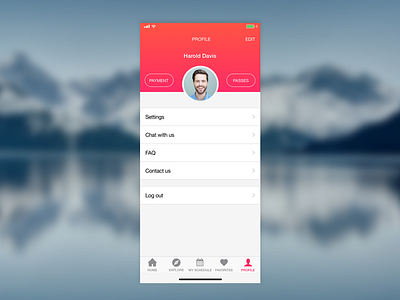 iOS Profile design ios mobile profile uiux