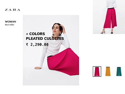 Exploring Zara Website clean ui e commerce website grid interaction design parallax scrolling effect ui ui exploration user interface design ux web white