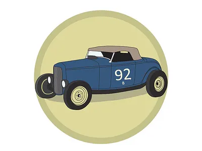 32 Ford Roadster ford hot illustration roadster rod vector