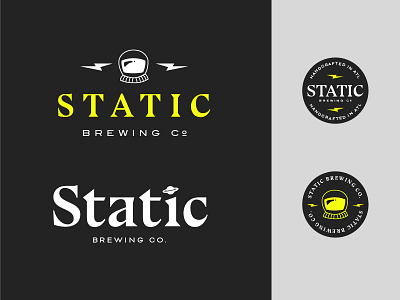 Static Brewing Co. Identity beer branding brewery identity logo space