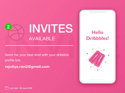 Dribbble Invite design dribble invite invitation invite