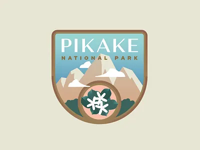 Park Signage badge daily logo challenge icon national park patch