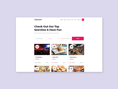 Cityrama / Listing Home Page I flat listing webdesign wordpress wordpress theme