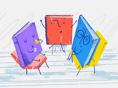 Book Club book book club books character illustration tooploox work wrocław