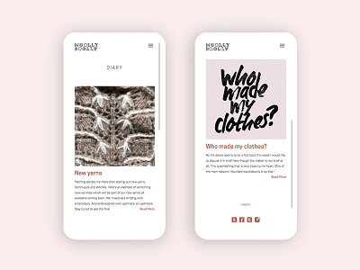 Woollyboolly News app black and white clean editorial fashion grid photographer ui ux web wordpress