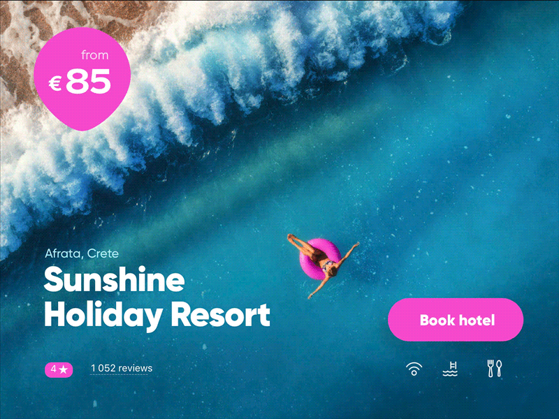 Hotel booking booking calendar dates framer hotel mobile prototype tour trip ui
