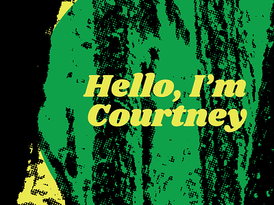 Hello colors cooper black design funky graphic design halftone identity texture vector woods