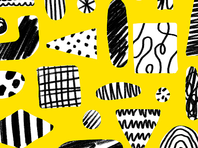 6202018 black pattern shapes texture white yellow