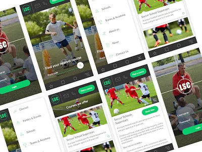 Football Coaching Mobile App app football mobile app sports uxui