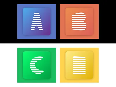 Alpha abstract alphabets illustration logo vector