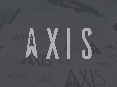Rocketship Logo axis daily logo challenge logodesign rocket rocketship sketch