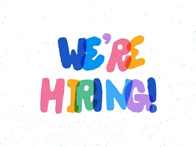 We're hiring!