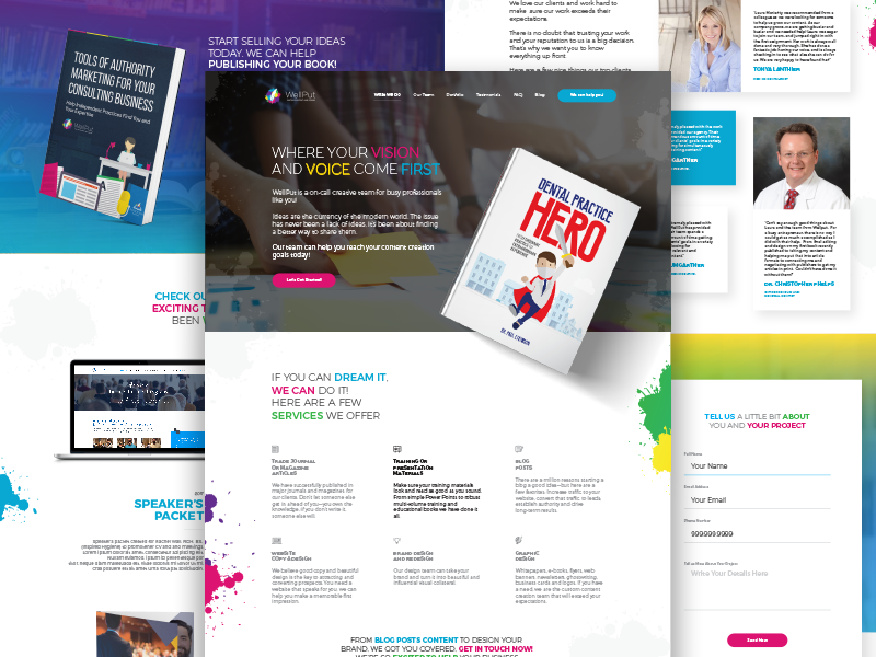 Example of Website Design — 5 Pages   3 Revisions