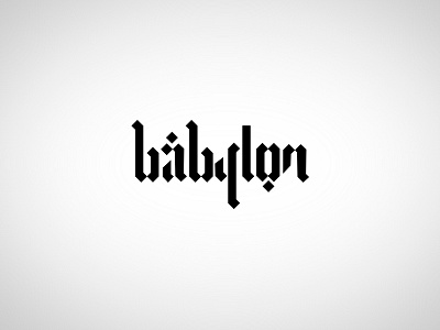 Logo Babylon brand logo naming. stationery