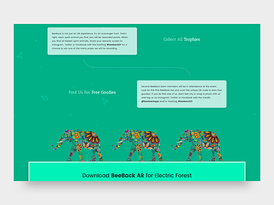 Electric Forest ar design event landing page