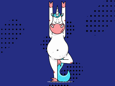 Hi, it's yogicorn! unicorn yoga yogi yogicorn