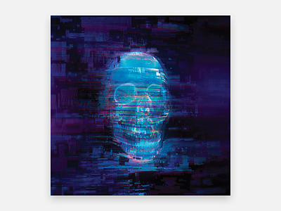 THE WAY OUT IS THROUGH 5k blender cycles glitch murderloft render skull wallpaper