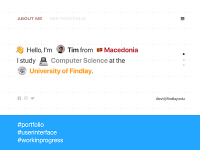 About me about me design portfolio ui ux web