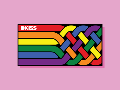 Flag - World Pride Madrid 2017 braid colors festival flag lgbt lines outline rainbow vector