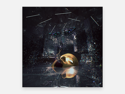 WILDERNESS OF MIRRORS 5k blender cycles dark goth mirrors moth murderloft render wallpaper