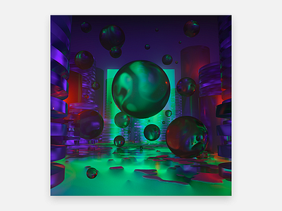 XMAS IN LA 5k blender christmas cycles green murderloft red render violet wallpaper