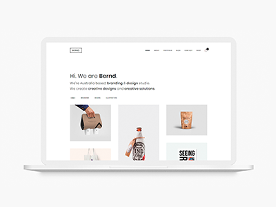 Bernd - Minimal WordPress Portfolio Theme agency business clean concept creative grid minimal modern parallax photography portfolio simple