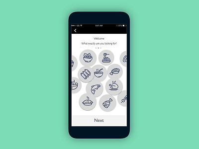 Oboarding Screen dailyui food kapwing onboaring wireframe