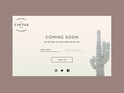 Minimal Holding Page clean concept email signup holding landing minimal ui web web design website weekly ui