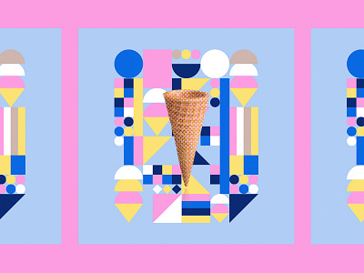 🍦 2018 abstract art color design digitalart ice cream skillshare swiss tutorial type typography