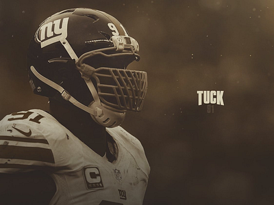 Tuck 91 art design digital football giants graphic design nfl nyg