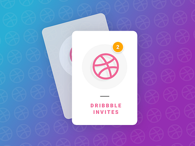 2 Dribbble Invites dribbble flat design illustration invites