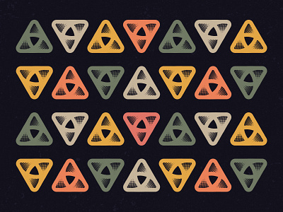 Pattern WIP arrow branding colors halftone icon identity illustration logo minimalist pattern triangle ui