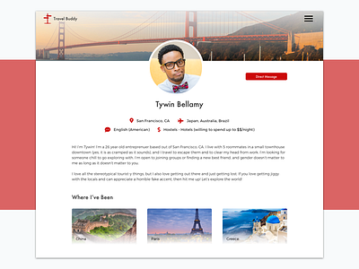 Daily UI 006: User Profile daily ui 006