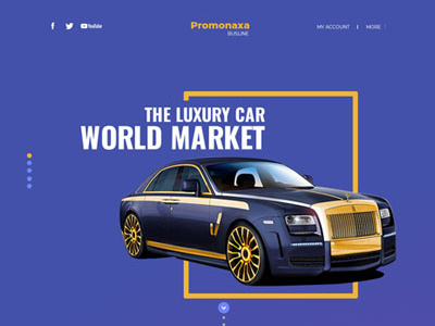 Custom Web Design for Luxury Car custom design homepage landing layout page ui ux web