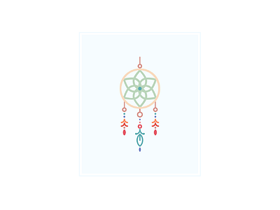 Dreamcatcher beauty boho color dreamcatcher icon illustration invite logo nature