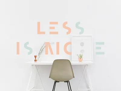 Less Is More create creative letters minimal minimalism minimalistic pastels simplicity type type treatment typography