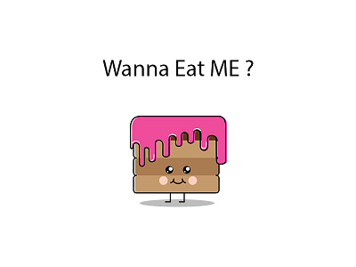 a Cake character that i designed for an app application cake character cute ui