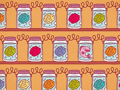 The use of brain brain color editorial fish illustration martin orza