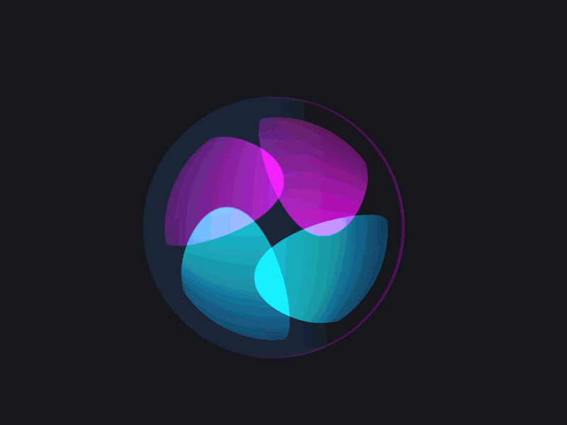 Revolving animation and dynamic effect of science sense technology