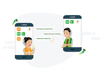 Walk Bangladesh Landing Page illustration landing page ui