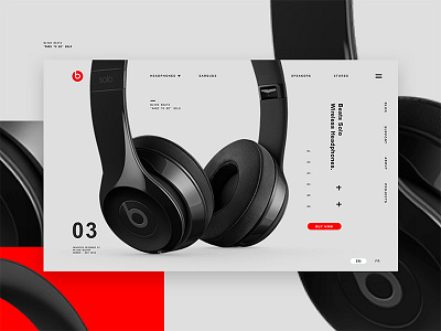 Beats - Solo UI contemporary design graphic modern portfolio ui ui design user interface web website