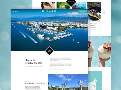 Il Palazzo Concept clean design desktop hotel resort