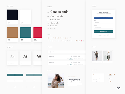 Lookiero - Design System classic design fashion minimal personal shopper system website women