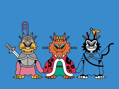 Greeting Card - Friendship 2d animal art cat character color design drawing illust illustration vector