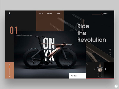 Bicycle bicycle design designer dribbble fitness interface landing page ui ui design ux webpage wireframe