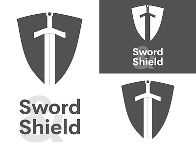 Sword & Shield | Day 12 branding challenge design graphic identity logo logo design security sword and shield thirty logos