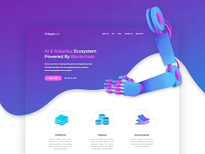 Keplertek website redesign colors illustration modern redesign robotics technology ui uiux ux web website