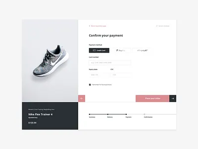 Daily UI #002 - Credit card checkout checkout creditcard dailyui design grid minimal retail ui web