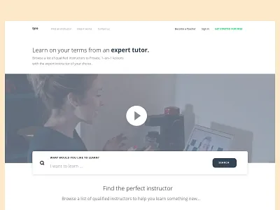 Tyro App- Home page ahmedemad education free home landingpage online learning tyroapp ui ux video welcome