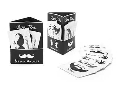 Bon Ton beard clean hands moustache parfum salvietta wipes